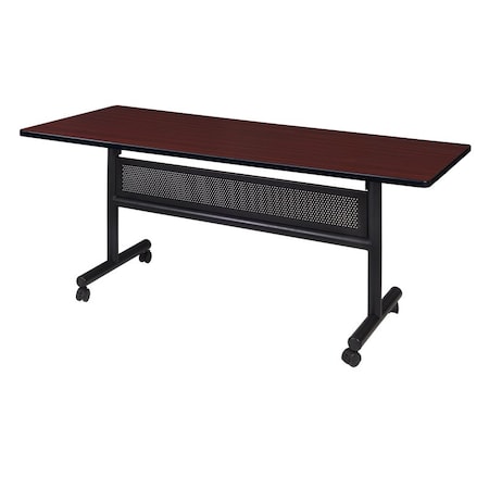 Kobe Rectangle FlipTop Table, 60" W, 29" H, Laminate Top, Mahogany MKFTM6030MH